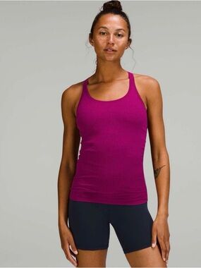 Lululemon Ebb to Street Tank Top Magenta Purple athletic gym workout casual 10